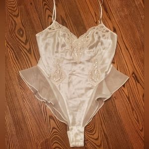 Vintage Victoria Secret Body Suit Lingerie Bridal Style